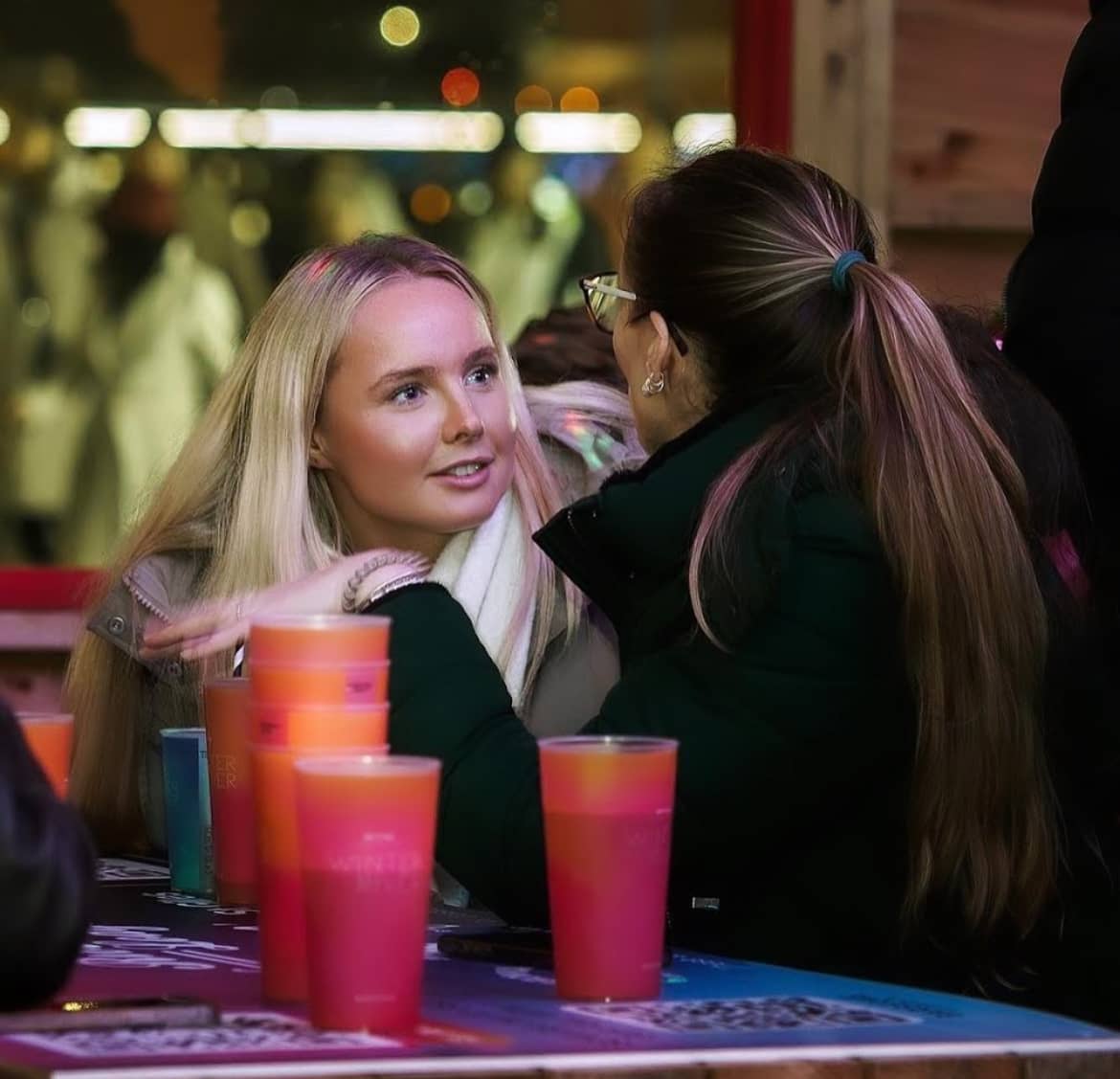 Stack of promotional cups
