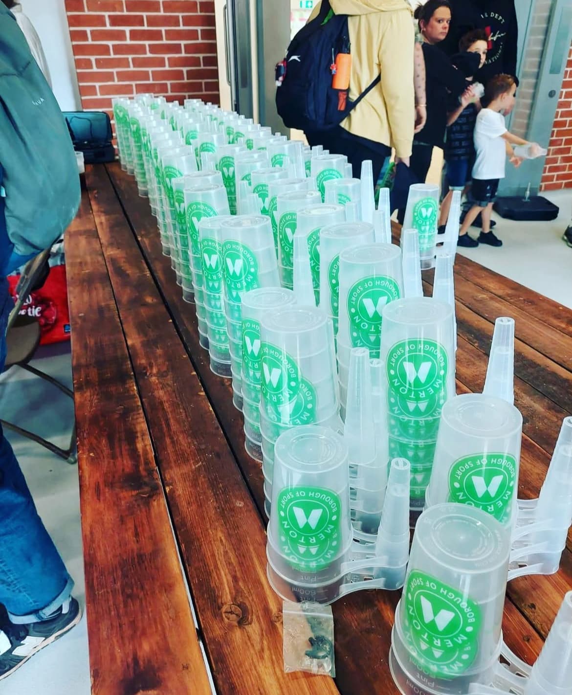 Commercial washing machine cleaning reusable cups