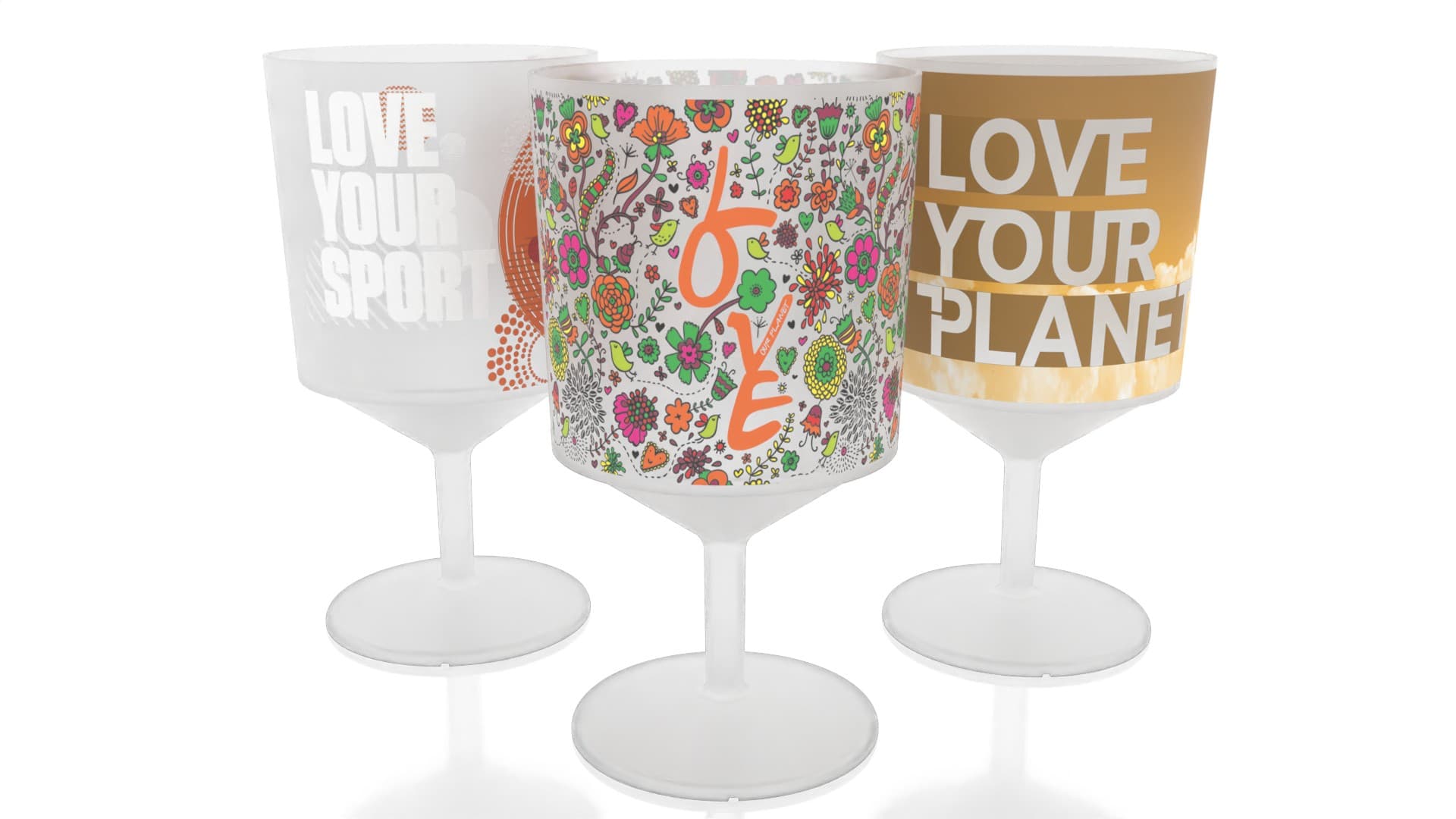 Custom Stackable Wine Cup FULL COLOUR